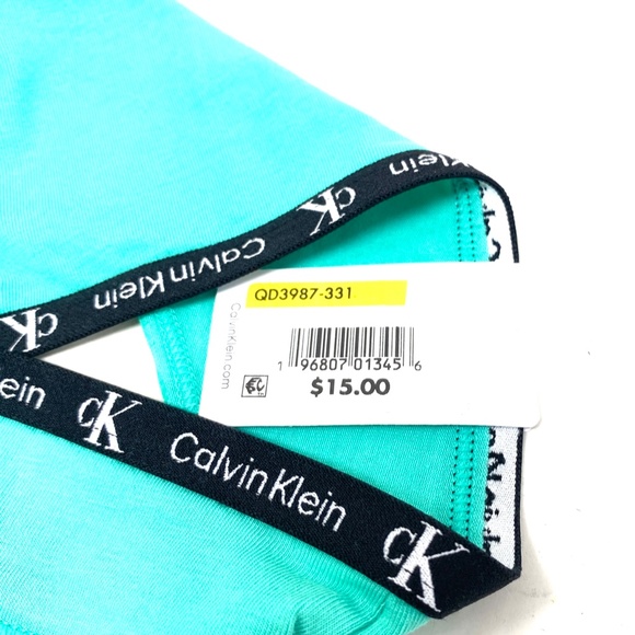 Calvin Klein 1996 Modern Thong Cotton Stretch Fresh Peppermint Women QD3987-331 - Picture 6 of 6